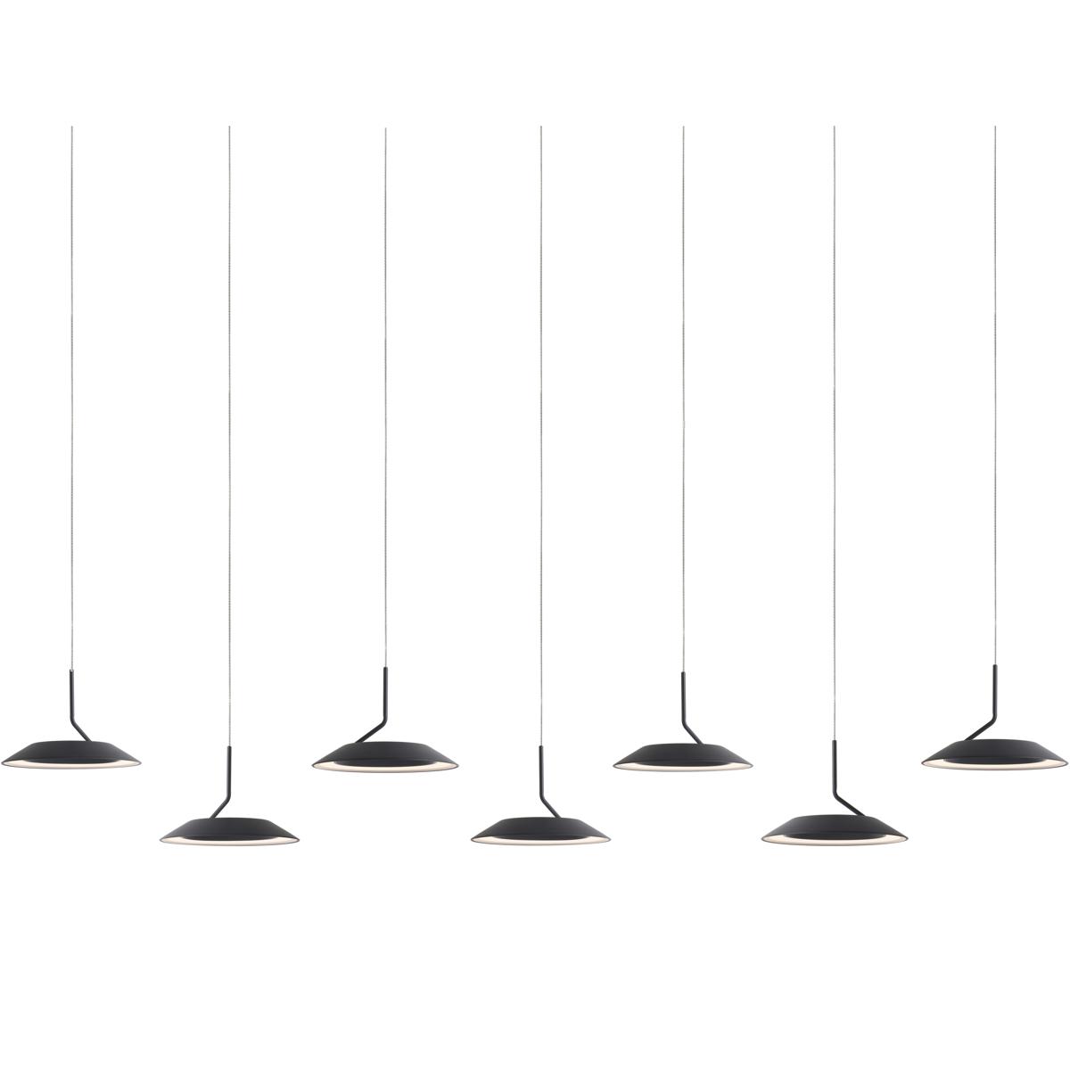 Koncept RYP-L7-SW-MTB Royyo LED 6.5 inch Matte black Pendant Ceiling Light